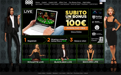 il casinò live di 888