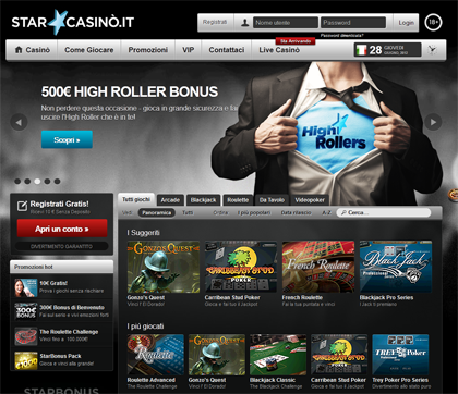 il casinò live di Starcasinò