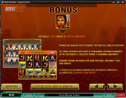 silent samurai bonus